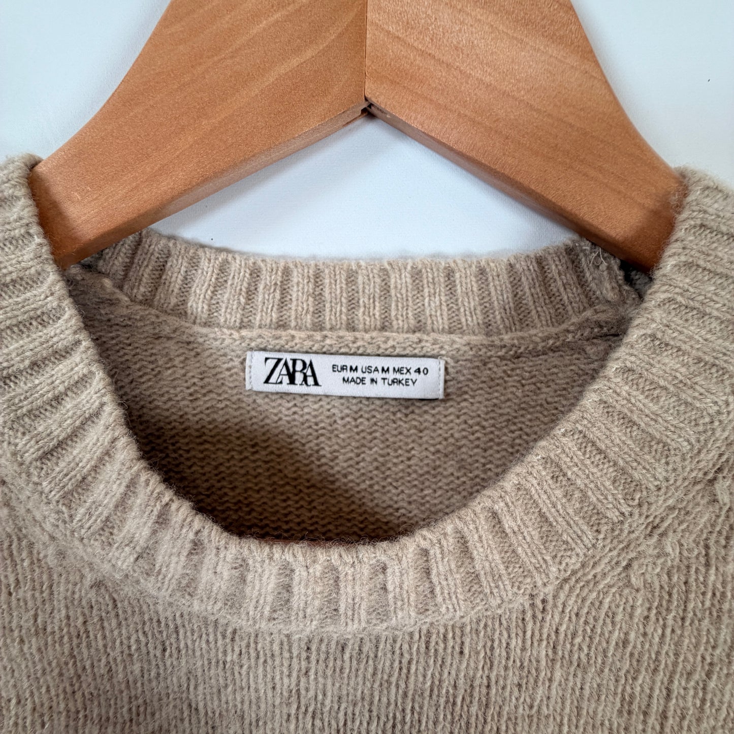 Zara Knit Crewneck Sweater — Size M