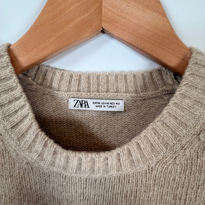 Zara Knit Crewneck Sweater — Size M