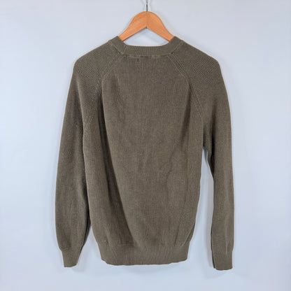 Zara Ribbed Knit Crewneck Sweater — Size M