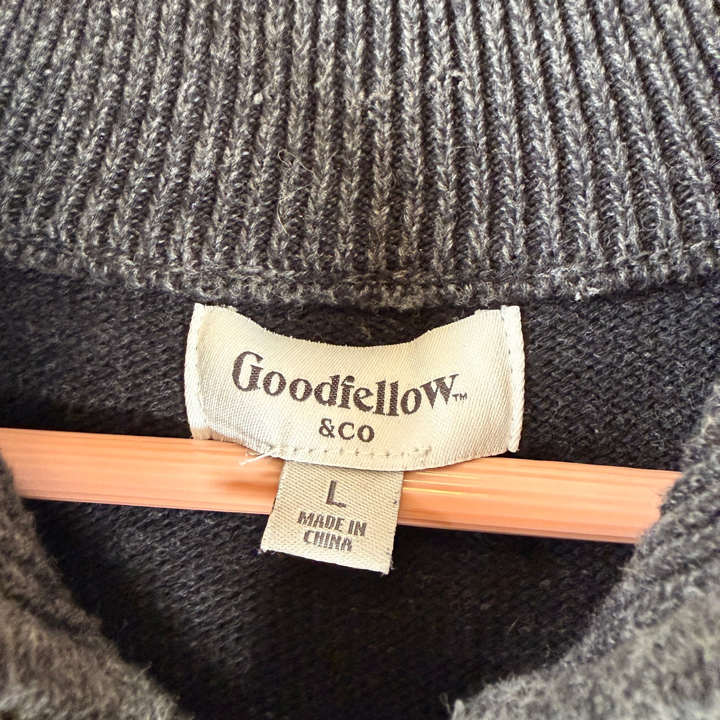 Goodfellow & Co. Quarter-Zip Sweater — Size L