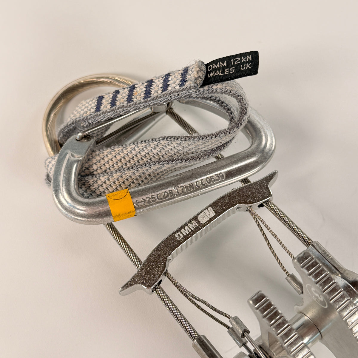 Vintage DMM 3.5 Climbing Cam with Black Diamond Carabiner