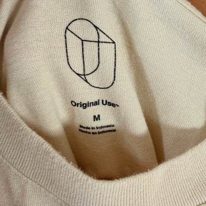 Original Use Cream Cotton T-Shirt — Size M