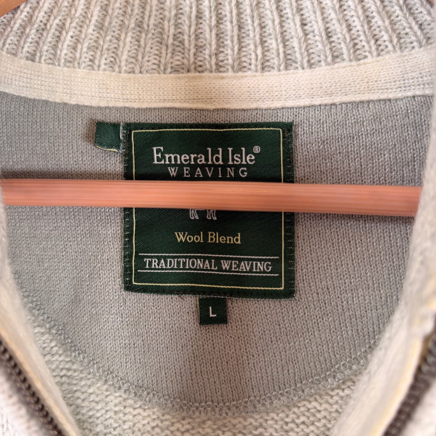 Emerald Isle Quarter-Zip Sweater — Size L