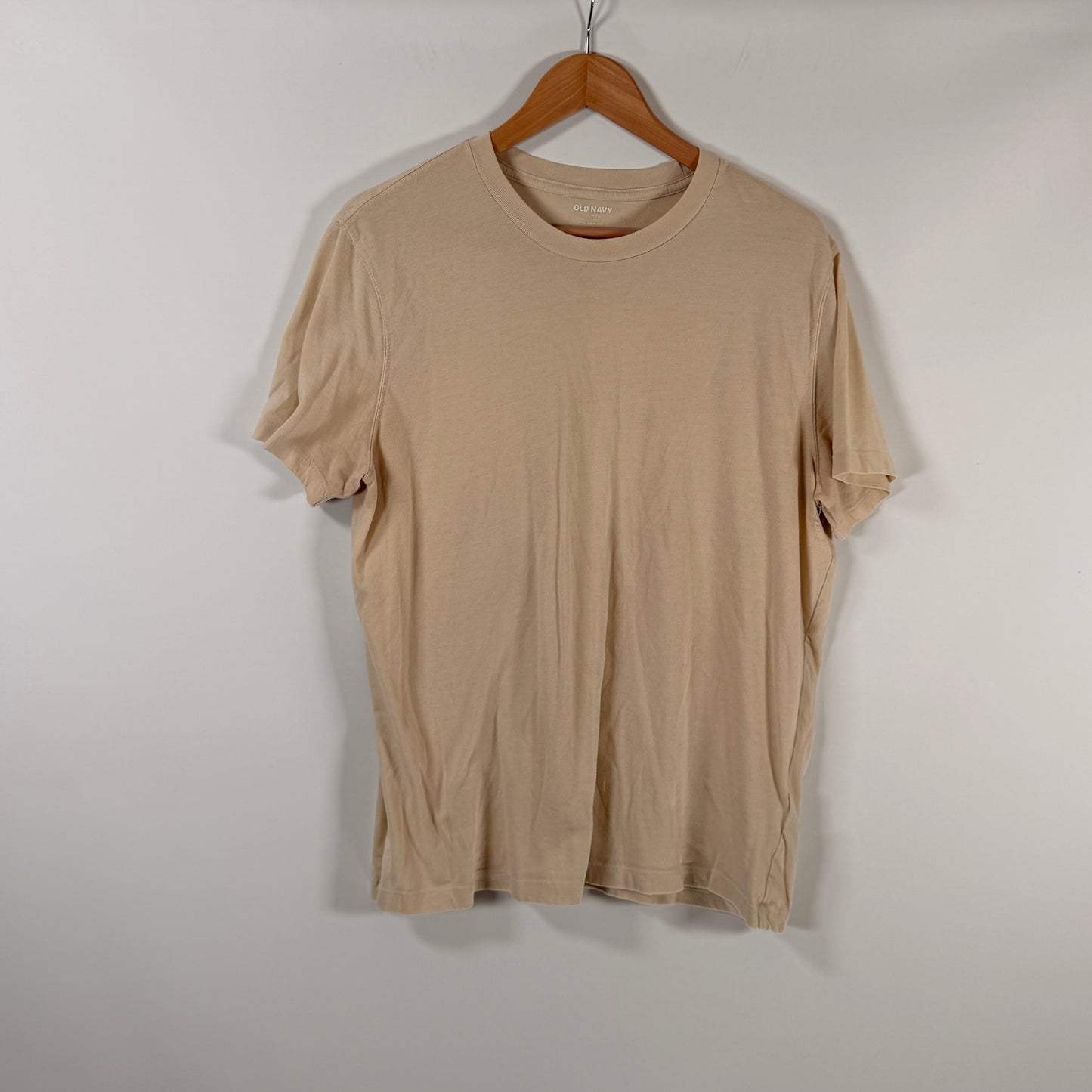 Old Navy Sand Cotton Crewneck T-Shirt — Size M