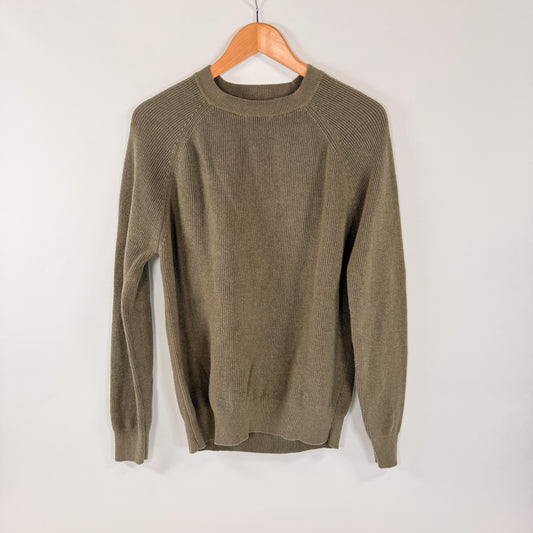 Zara Ribbed Knit Crewneck Sweater — Size M