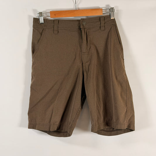 Prana Olive Brown Ripstop Hiking Shorts — 32"