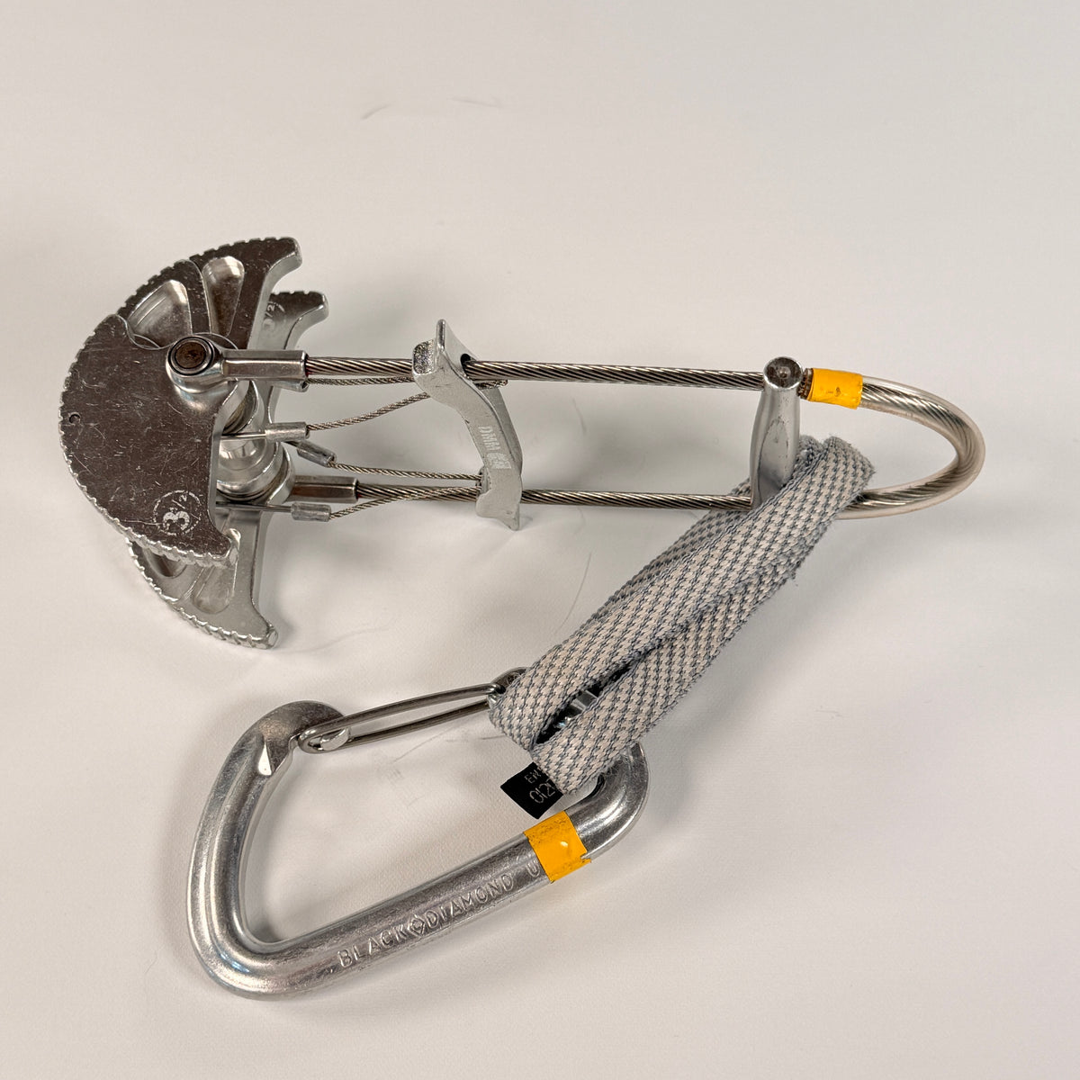 Vintage DMM 3.5 Climbing Cam with Black Diamond Carabiner