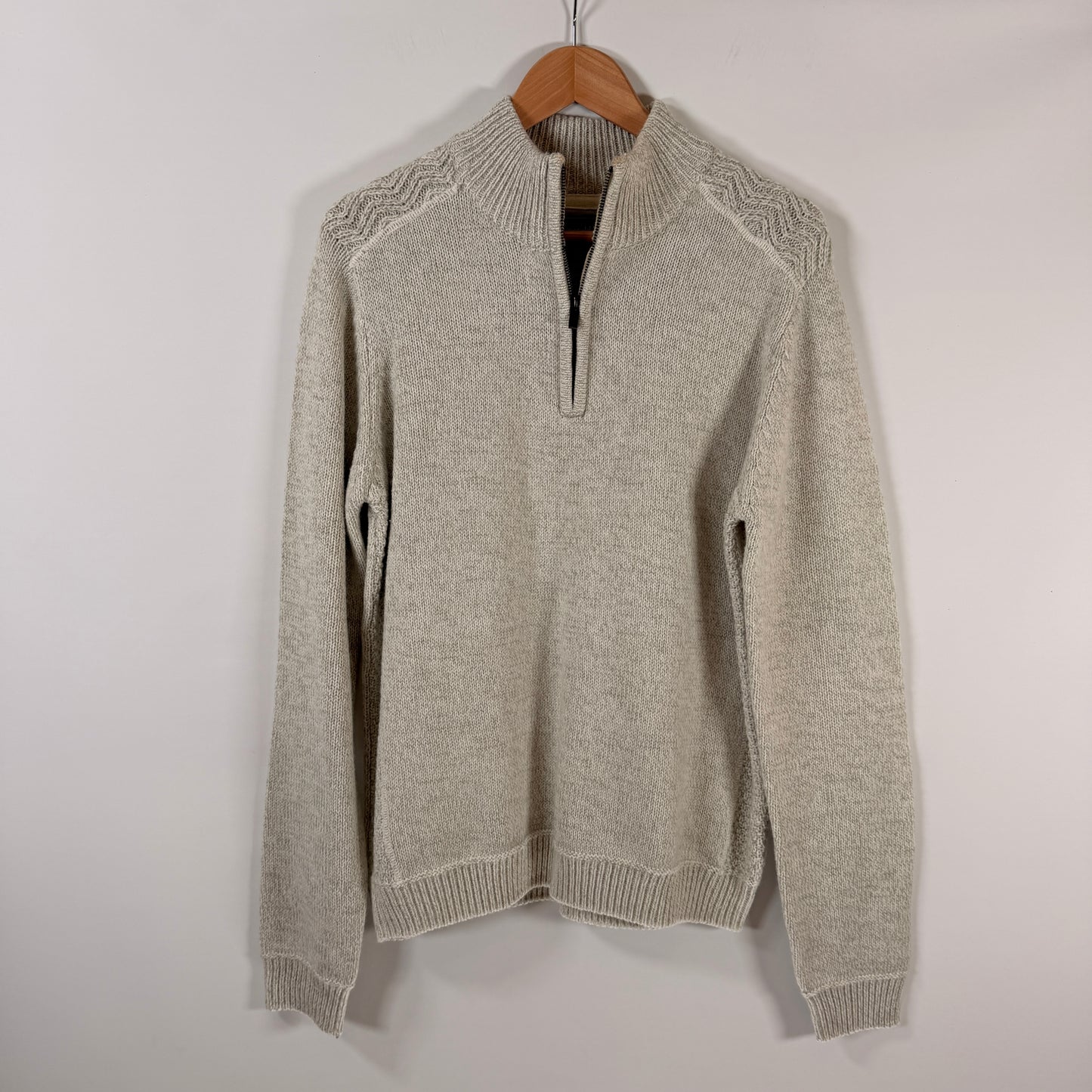 Emerald Isle Quarter-Zip Sweater — Size L