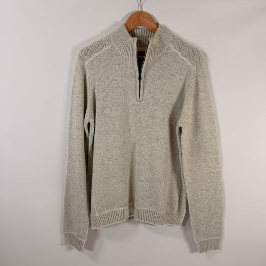 Emerald Isle Quarter-Zip Sweater — Size L