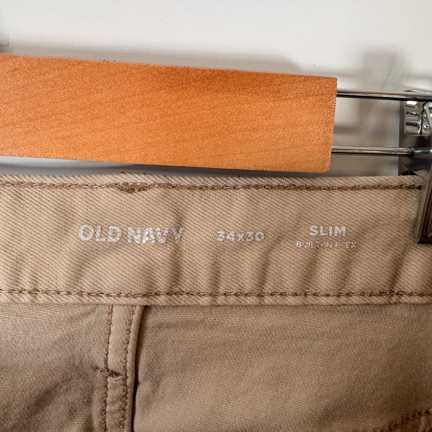 Old Navy Tan Slim Fit Chino Pants — Size 34"x30"