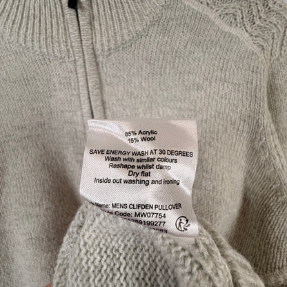 Emerald Isle Quarter-Zip Sweater — Size L