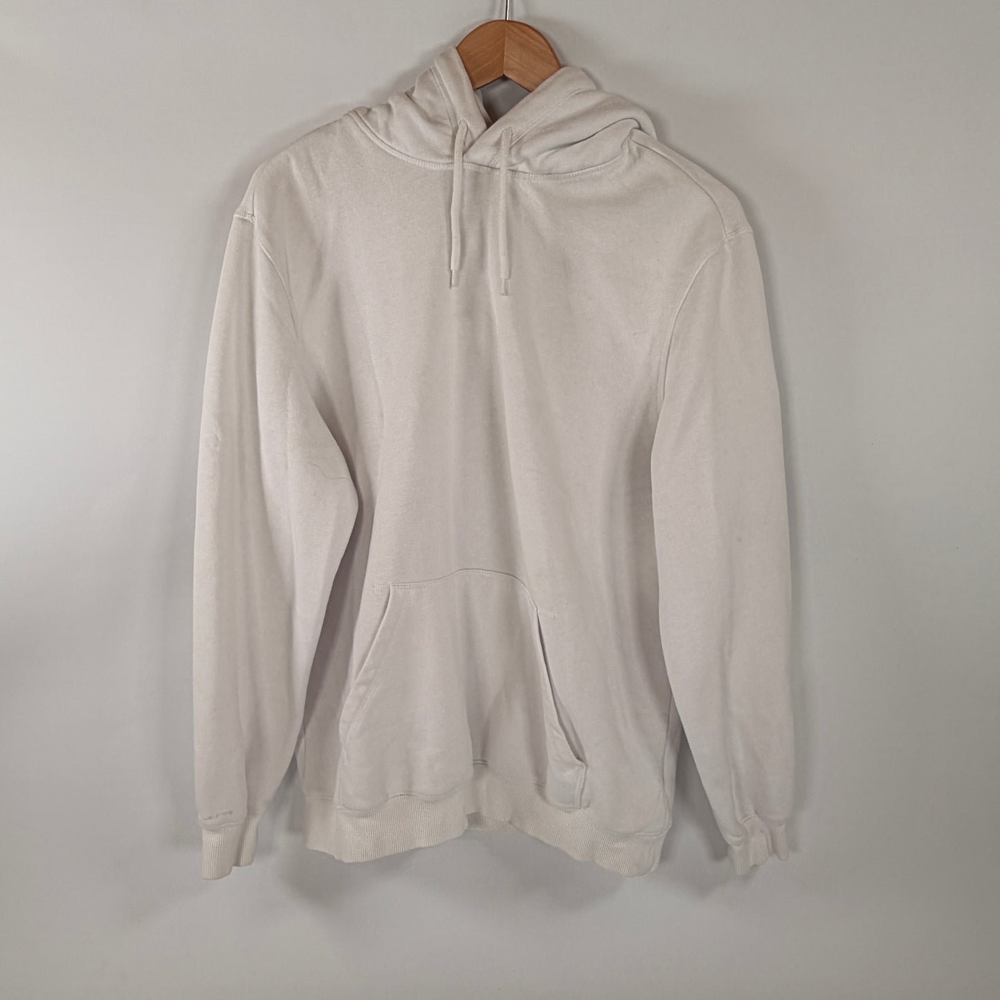 H&M Cream Oversized Pullover Hoodie — Size M