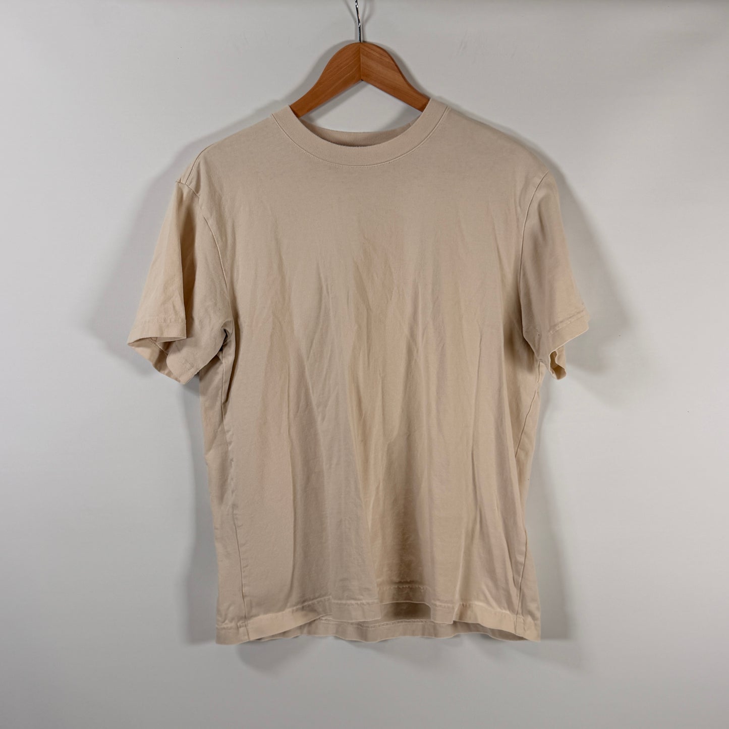Original Use Cream Cotton T-Shirt — Size M