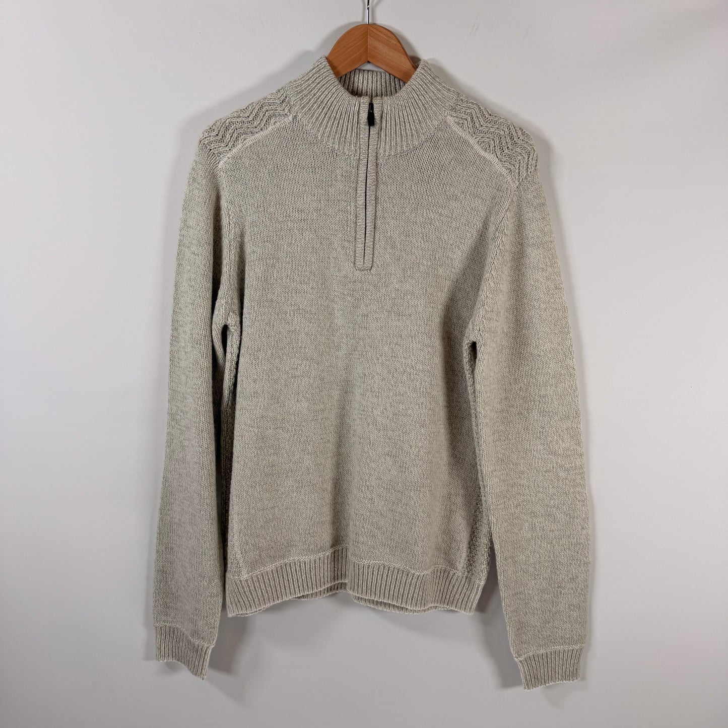 Emerald Isle Quarter-Zip Sweater — Size L