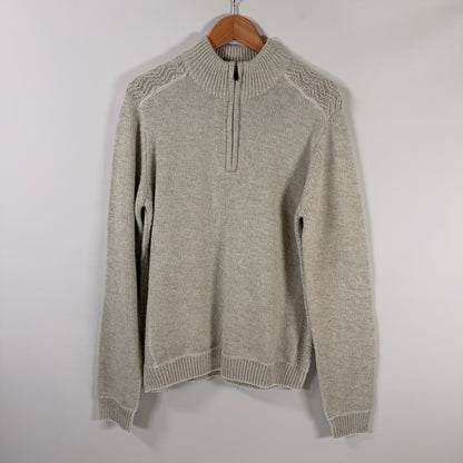 Emerald Isle Quarter-Zip Sweater — Size L